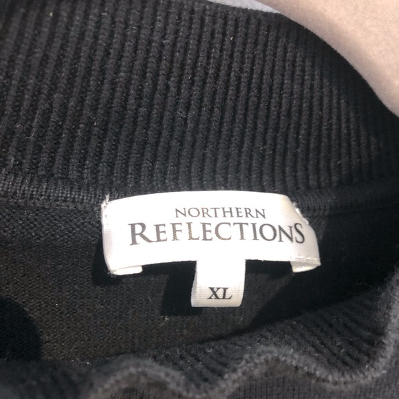 ☀️ Northern Reflections Mockneck Striped Knit Sweater Size XL - Picture 2 of 6